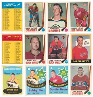 1969/70 Topps and O-Pee-Chee Hockey Complete Sets Pair (2)